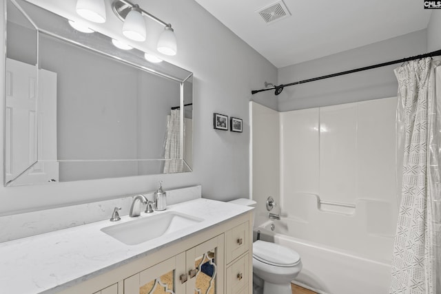 3 Fonthill Ct, Columbia, SC 29229 - bathroom featuring vanity and shower / bath combo with shower curtain