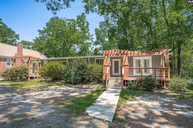 711 Sunset Dr, Columbia, SC 29203 - view of front of home with a pergola and a deck