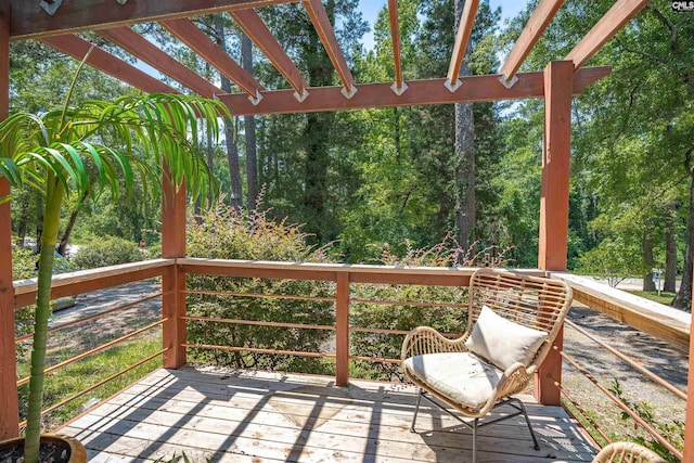 711 Sunset Dr, Columbia, SC 29203 - deck featuring a pergola