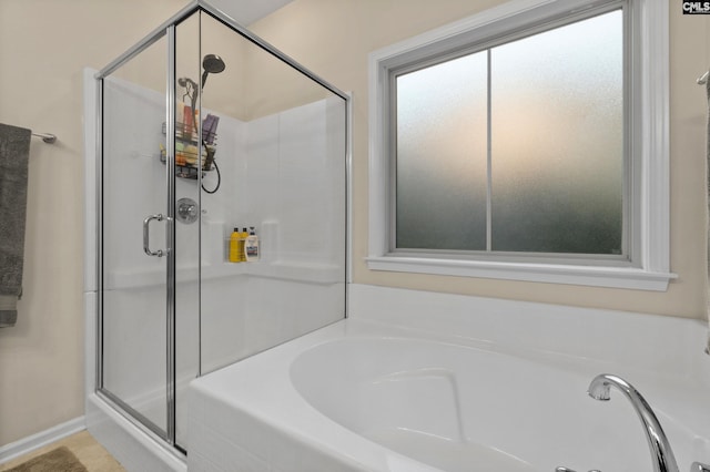 6 Genessee Ct, Irmo, SC 29063 - bathroom with a stall shower and a bath