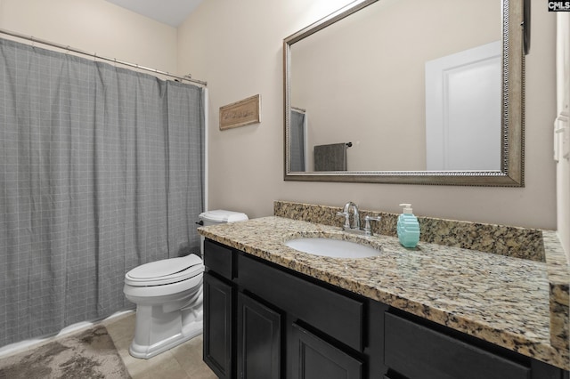 6 Genessee Ct, Irmo, SC 29063 - bathroom featuring vanity, tile patterned flooring, and a shower with shower curtain
