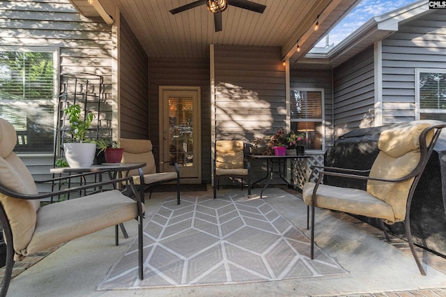 6 Genessee Ct, Irmo, SC 29063 - view of patio with ceiling fan