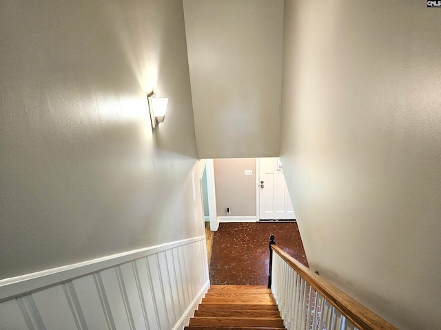 904 Sunnyhill Dr, Camden, SC 29020 - stairway with baseboards