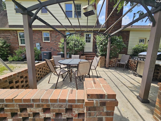 904 Sunnyhill Dr, Camden, SC 29020 - view of patio / terrace with outdoor dining space and a pergola