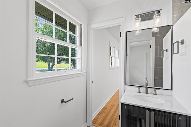 2109 Sheffield Ln, Cayce, SC 29033 - bathroom with vanity and wood finished floors