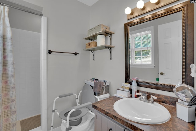 122 Partridge Hill Dr, West Columbia, SC 29172 - bathroom featuring vanity and shower / tub combo with curtain