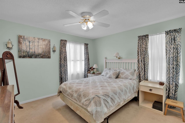 122 Partridge Hill Dr, West Columbia, SC 29172 - bedroom featuring carpet flooring, a ceiling fan, and a textured ceiling