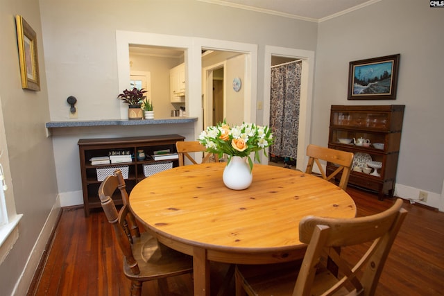 616 Mcrae Rd, Camden, SC 29020 - dining room with ornamental molding and wood finished floors