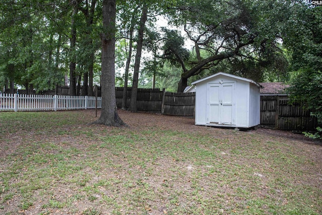 616 Mcrae Rd, Camden, SC 29020 - fenced backyard with a storage unit