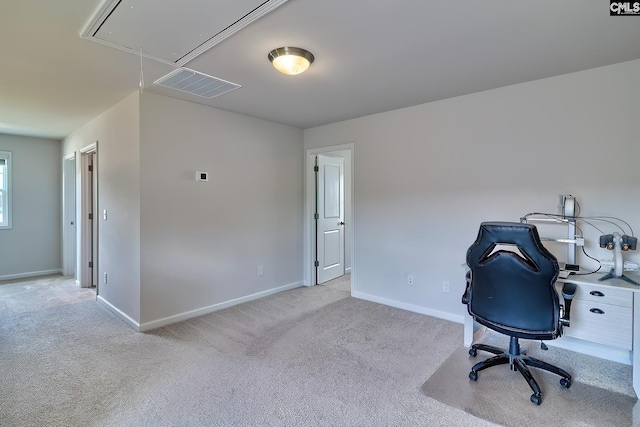 142 Summer Orchard Dr, Lexington, SC 29072 - home office featuring attic access and carpet floors