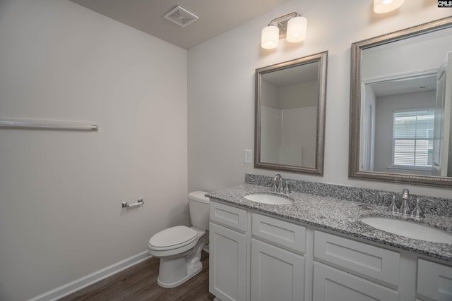 739 Wild Duck Ln, Columbia, SC 29203 - full bathroom with wood finished floors and double vanity