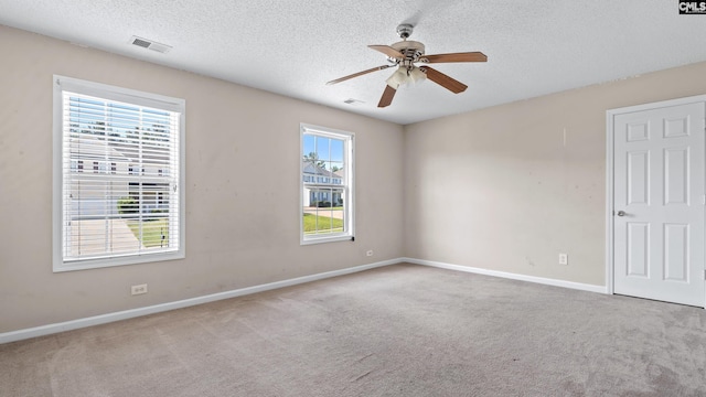 339 Cornflower Dr, Columbia, SC 29229 - carpeted spare room with a ceiling fan and a textured ceiling