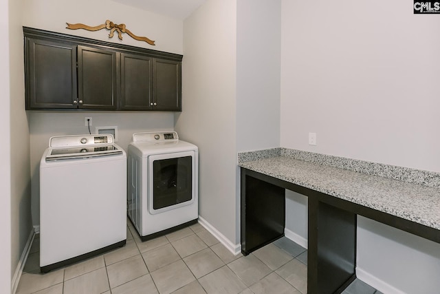 122 Azur Ave, Chapin, SC 29036 - washroom with independent washer and dryer, cabinet space, and light tile patterned flooring