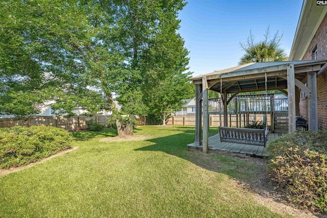 100 Ridge Top Rd, Lexington, SC 29072 - fenced backyard featuring a gazebo