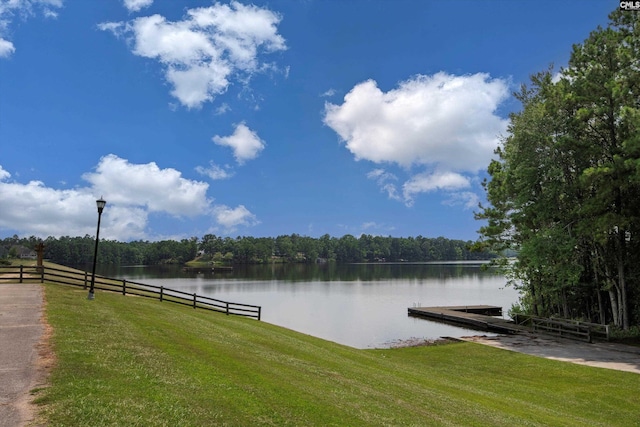 478 Harbour Pointe Dr, Columbia, SC 29229 - water view featuring a floating dock and a forest