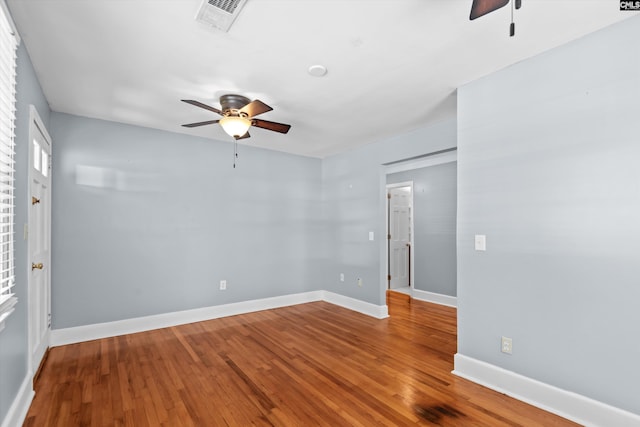231 Horseshoe Cir, Columbia, SC 29223 - empty room with ceiling fan and wood finished floors