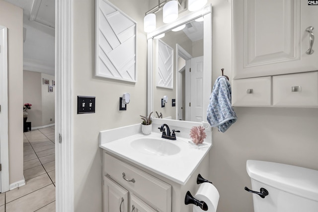 614 Beech Branch Dr, Irmo, SC 29063 - half bathroom with vanity and tile patterned floors