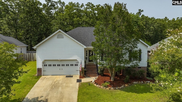614 Beech Branch Dr, Irmo, SC 29063 - view of front of property featuring concrete driveway, stairway, and roof with shingles