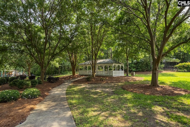 614 Beech Branch Dr, Irmo, SC 29063 - view of yard with a gazebo