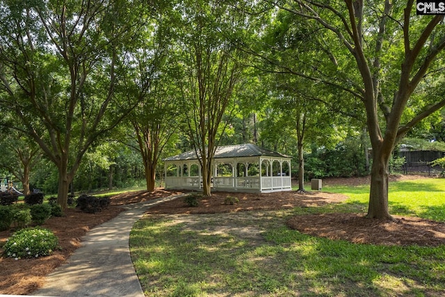 614 Beech Branch Dr, Irmo, SC 29063 - view of yard featuring a gazebo