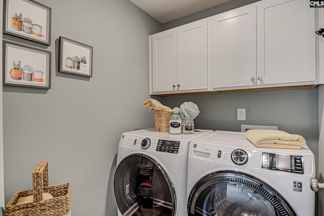 2095 County Line Trl, Elgin, SC 29045 - washroom with cabinet space and separate washer and dryer