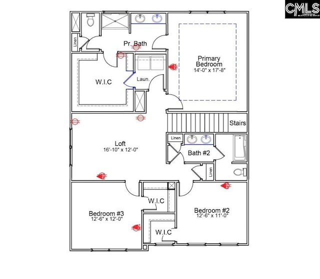 2095 County Line Trl, Elgin, SC 29045 - view of property floor plan