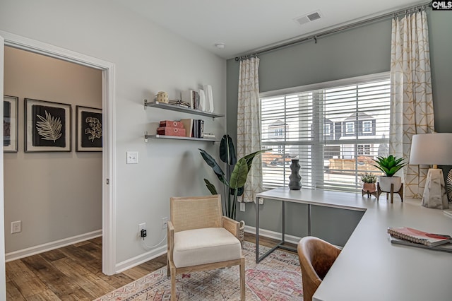 2095 County Line Trl, Elgin, SC 29045 - home office featuring wood finished floors and baseboards