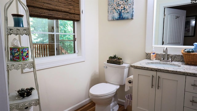 2367 Mount Pilgrim Church Rd, Prosperity, SC 29127 - half bath featuring vanity and wood finished floors