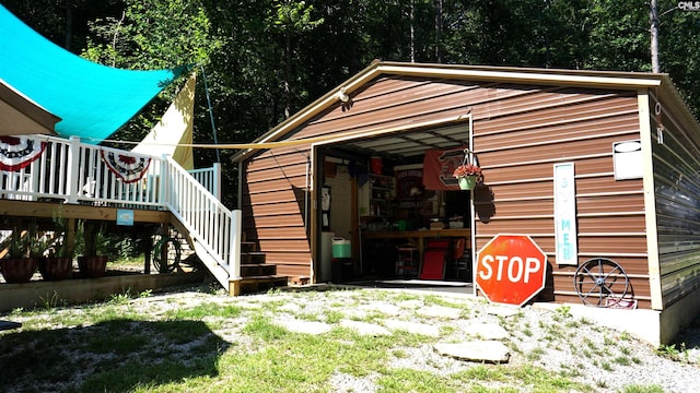 2367 Mount Pilgrim Church Rd, Prosperity, SC 29127 - view of outdoor structure with stairway