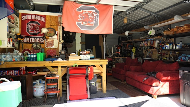 2367 Mount Pilgrim Church Rd, Prosperity, SC 29127 - garage featuring a workshop area