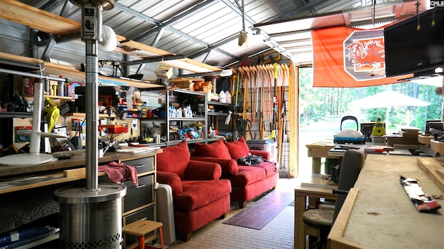 2367 Mount Pilgrim Church Rd, Prosperity, SC 29127 - garage with a workshop area