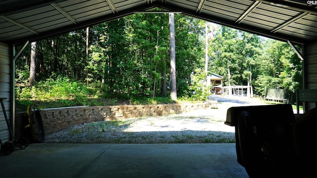 2367 Mount Pilgrim Church Rd, Prosperity, SC 29127 - view of patio with a trampoline