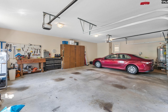 132 Alston Cir, Lexington, SC 29072 - garage featuring gas water heater and a garage door opener