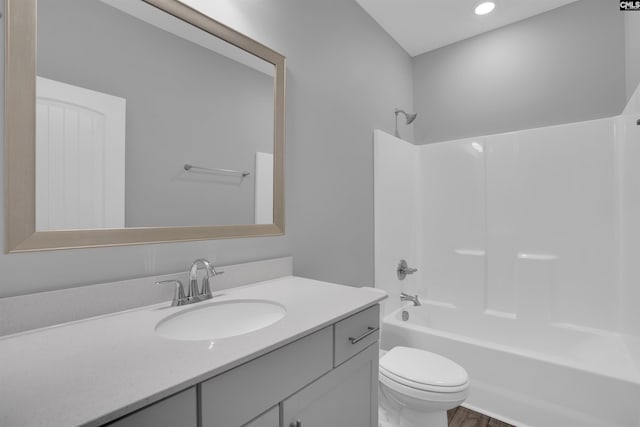 4040 Summerland Way, Elgin, SC 29045 - bathroom with vanity, washtub / shower combination, and recessed lighting