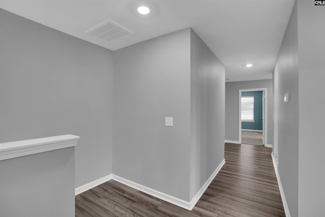 4040 Summerland Way, Elgin, SC 29045 - hall featuring dark wood finished floors and recessed lighting