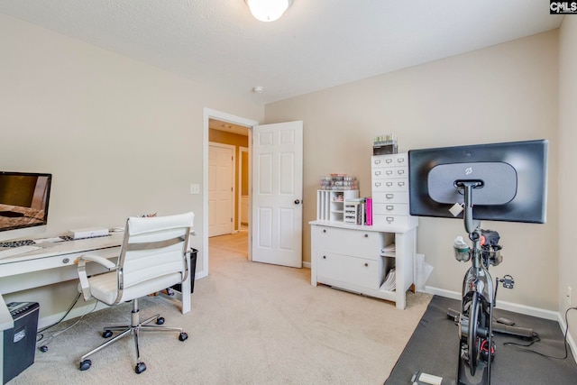 487 Marsh Pointe Dr, Columbia, SC 29229 - office area featuring light colored carpet and baseboards