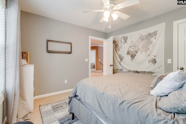 487 Marsh Pointe Dr, Columbia, SC 29229 - bedroom featuring light carpet and ceiling fan