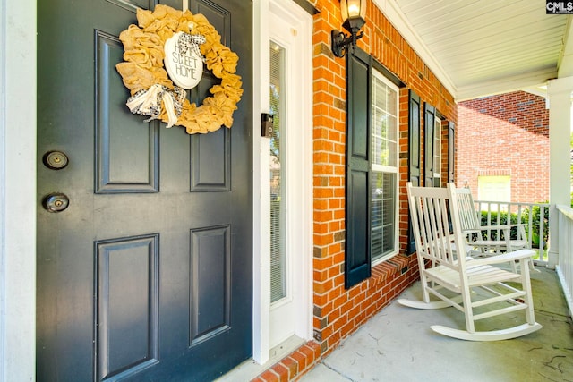 487 Marsh Pointe Dr, Columbia, SC 29229 - entrance to property featuring covered porch and brick siding