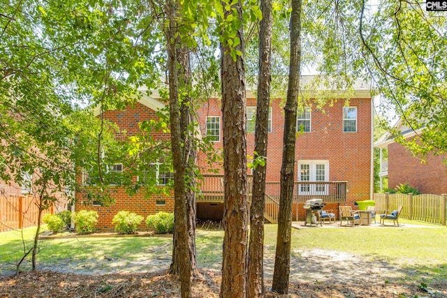 487 Marsh Pointe Dr, Columbia, SC 29229 - back of property featuring brick siding and a patio