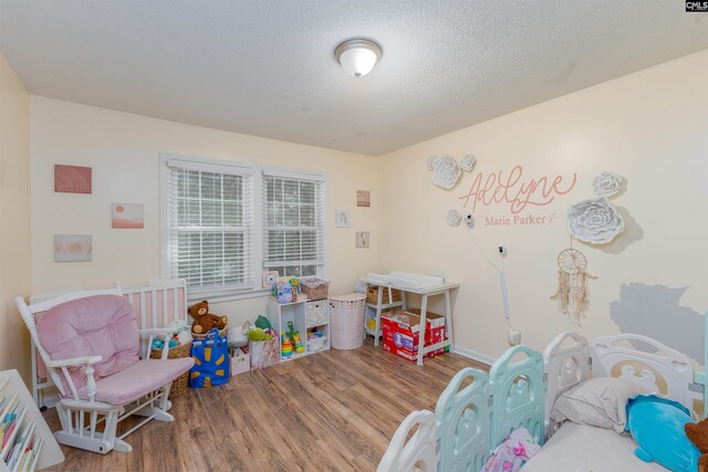 131 Firebranch St, Columbia, SC 29212 - recreation room featuring wood finished floors and a textured ceiling