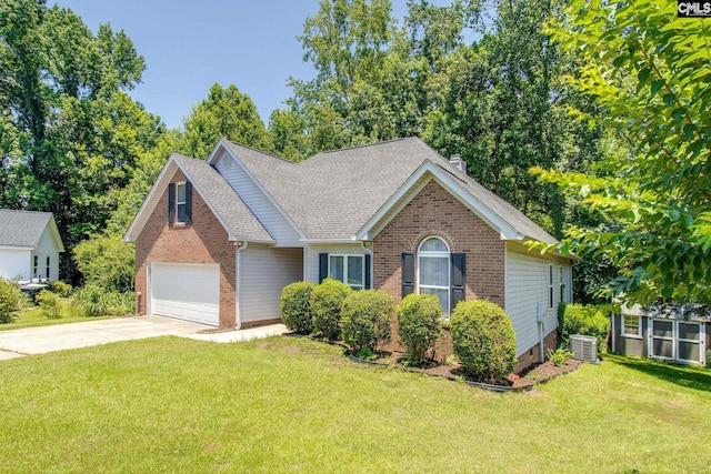 112 Pebble Place Ct, Lexington, SC 29072 - view of front of property with brick siding, driveway, and a front yard