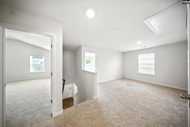 2416 Newberry Landing Cir, Newberry, SC 29108 - empty room featuring attic access and carpet floors