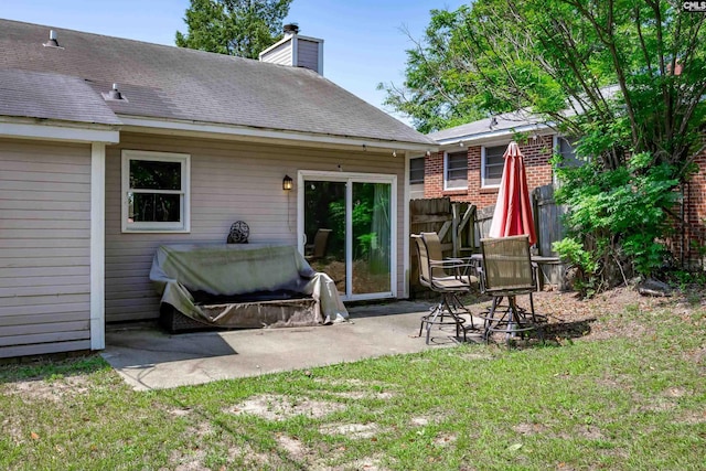 1426 B Ave, West Columbia, SC 29169 - rear view of house featuring a patio area and a chimney