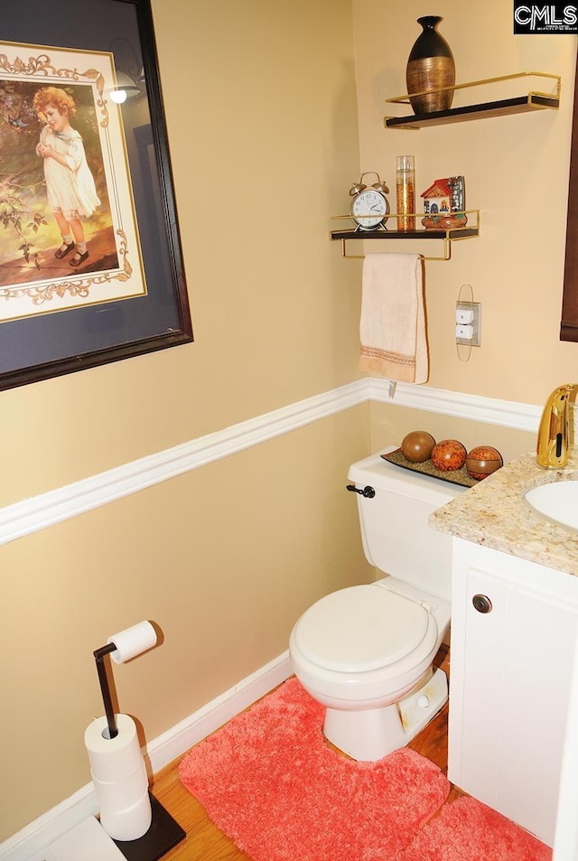 5 Eastpine Ct, Columbia, SC 29212 - half bath featuring vanity and wood finished floors