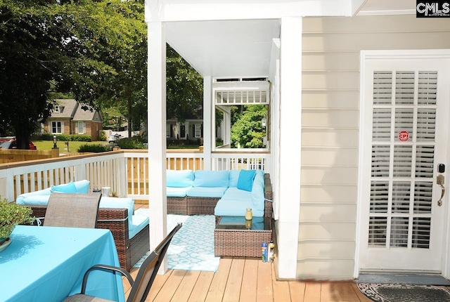 5 Eastpine Ct, Columbia, SC 29212 - wooden deck featuring outdoor lounge area