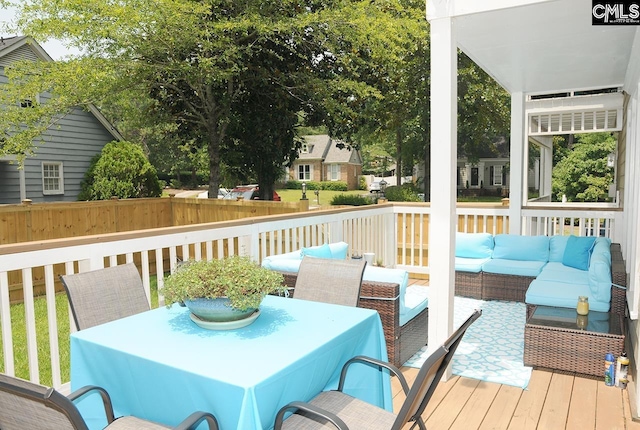 5 Eastpine Ct, Columbia, SC 29212 - deck featuring an outdoor living space and outdoor dining space