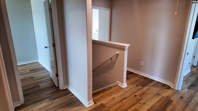 255 Common Reed Dr, Gilbert, SC 29054 - corridor with an upstairs landing, wood finished floors, and attic access