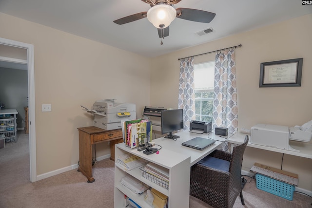 611 Colony Lakes Dr, Lexington, SC 29073 - office space with carpet floors and a ceiling fan