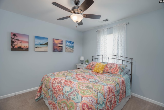 611 Colony Lakes Dr, Lexington, SC 29073 - carpeted bedroom with baseboards and ceiling fan