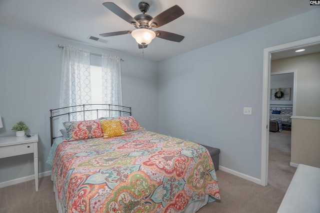 611 Colony Lakes Dr, Lexington, SC 29073 - bedroom featuring carpet flooring and ceiling fan